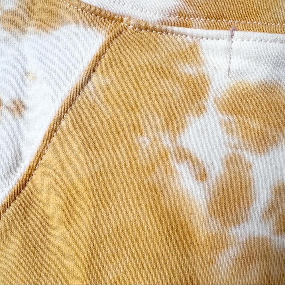 Roolee Yellow Tie-Dye Short Sleeve Sweatshirt - Picture 11 of 11